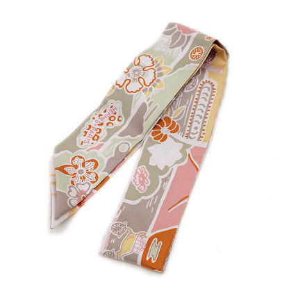 ツイリー スカーフ ビンガタ ヴィユローズ/ヴェールグリス/タブ シルク スカーフ