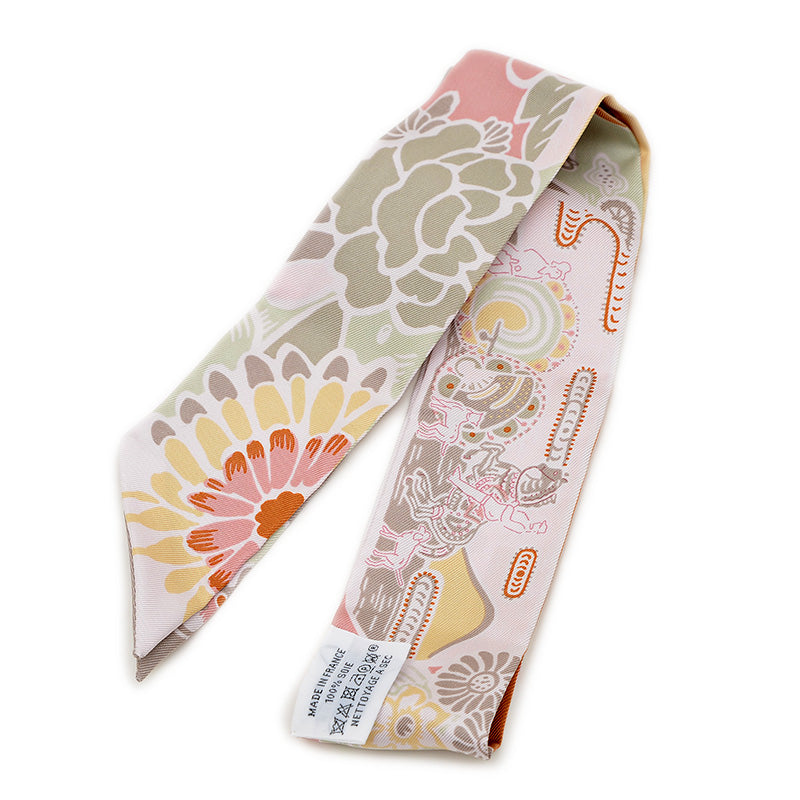 ツイリー スカーフ ビンガタ ヴィユローズ/ヴェールグリス/タブ シルク スカーフ