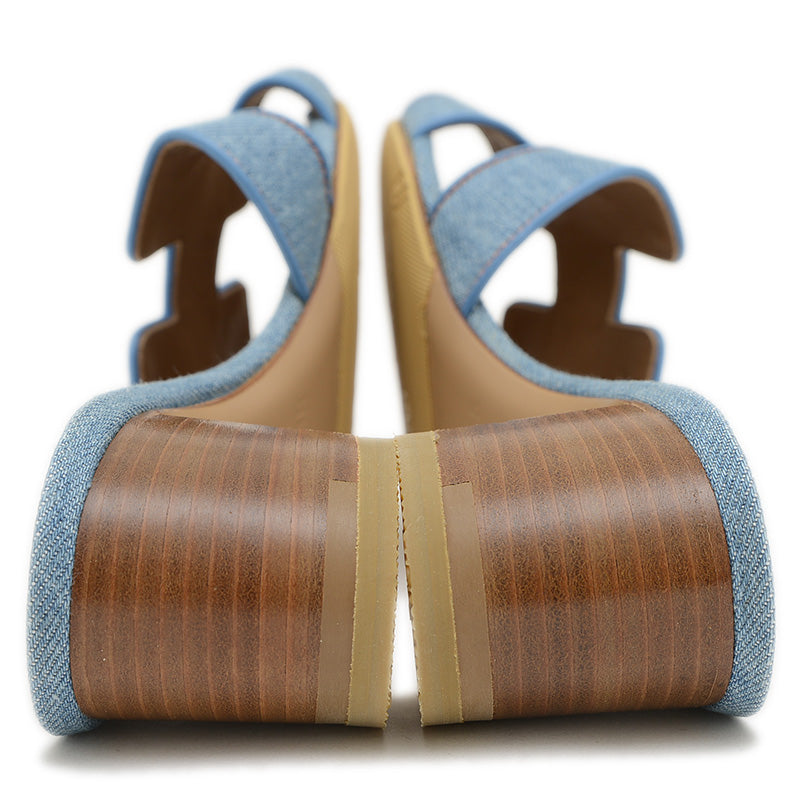 オアジス サンダル デニム ブルー レディース 36サイズ サンダル