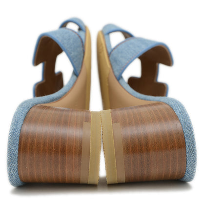 オアジス サンダル デニム ブルー レディース 36サイズ サンダル