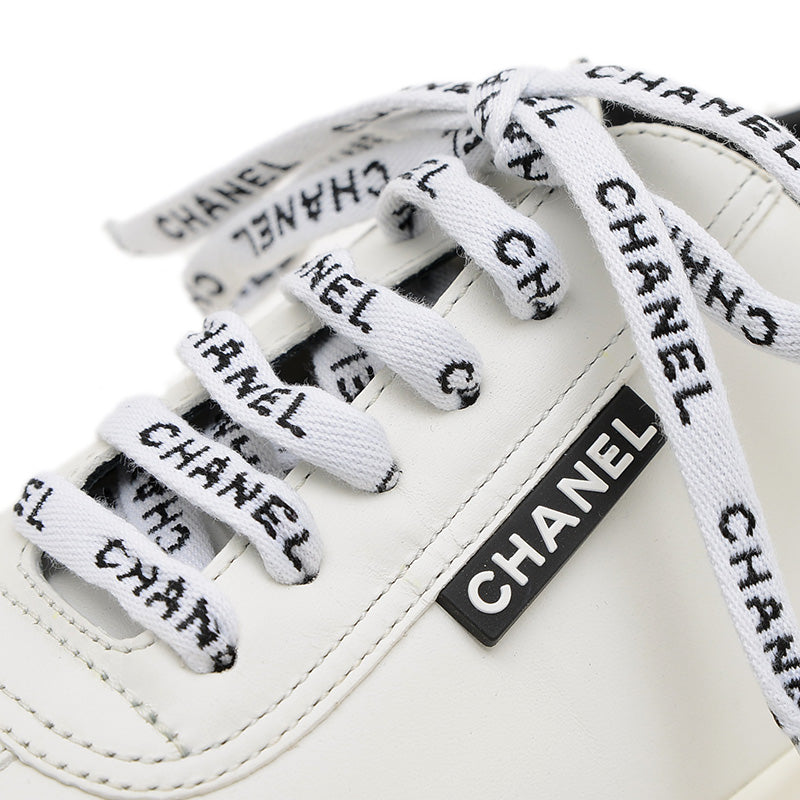 ココマーク スニーカー レザー ホワイト #36 G34085 スニーカー