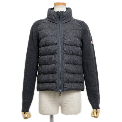 MAGLIONE TRICOT CARDIGAN ダウンジャケット グレー レディース Sサイズ ダウンジャケット