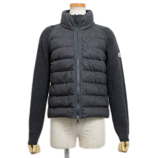 MAGLIONE TRICOT CARDIGAN ダウンジャケット グレー レディース Sサイズ ダウンジャケット