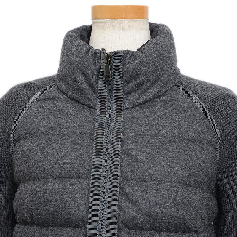 MAGLIONE TRICOT CARDIGAN ダウンジャケット グレー レディース Sサイズ ダウンジャケット