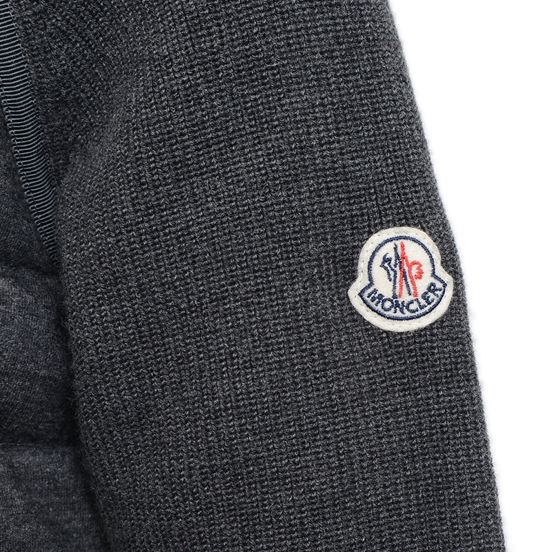 MAGLIONE TRICOT CARDIGAN ダウンジャケット グレー レディース Sサイズ ダウンジャケット