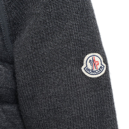 MAGLIONE TRICOT CARDIGAN ダウンジャケット グレー レディース Sサイズ ダウンジャケット