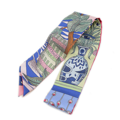 ツイリー スカーフ アマゾンのダンス ブルーロワイヤル/ジョーヌ/マルチカラー スカーフ