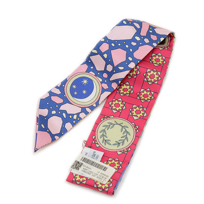 ツイリー スカーフ アマゾンのダンス ブルーロワイヤル/ジョーヌ/マルチカラー スカーフ