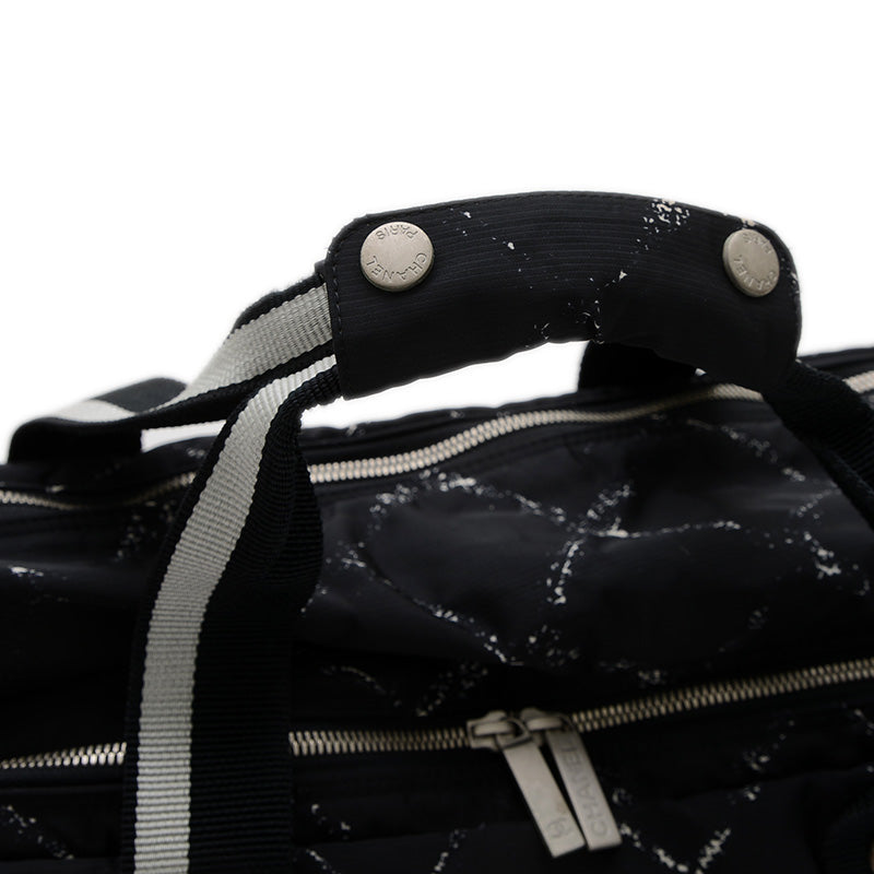 旧トラベルライン ボストンバッグ ナイロン ブラック ボストンバッグ