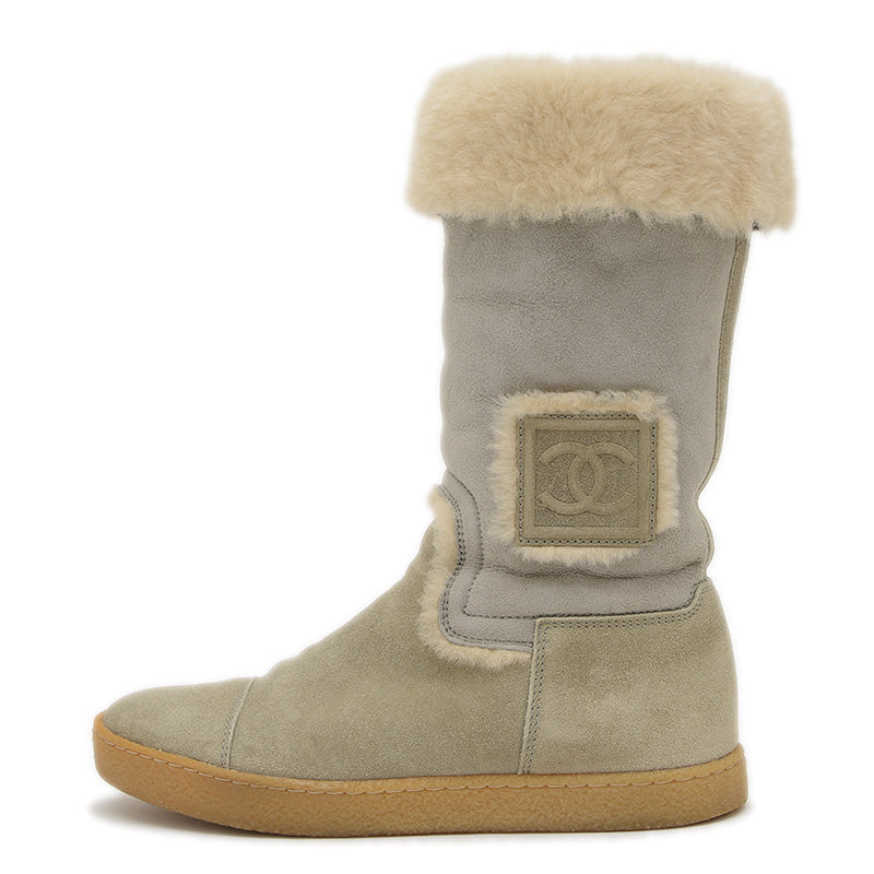 ココマーク スポーツライン ムートンブーツ グレー #36 G26539 ブーツ