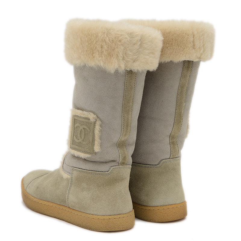 ココマーク スポーツライン ムートンブーツ グレー #36 G26539 ブーツ