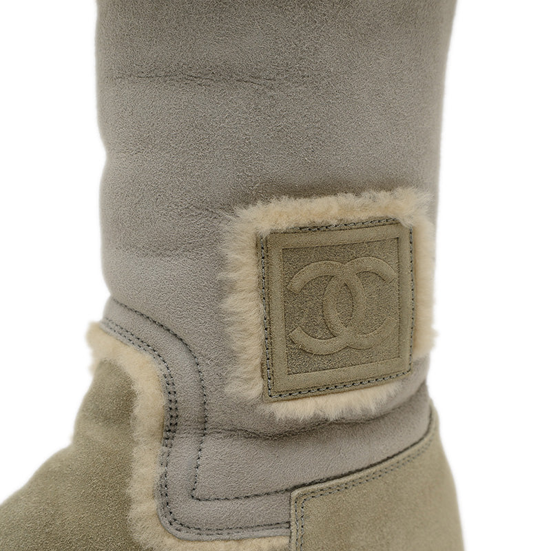 ココマーク スポーツライン ムートンブーツ グレー #36 G26539 ブーツ