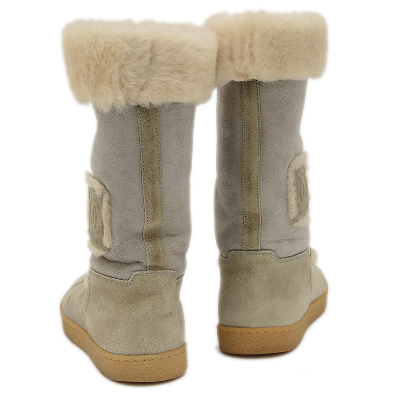 ココマーク スポーツライン ムートンブーツ グレー #36 G26539 ブーツ