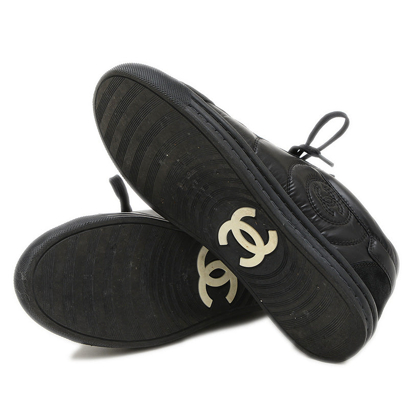 ココマーク スニーカー レザー ブラック レディース サイズ35 G29917 スニーカー