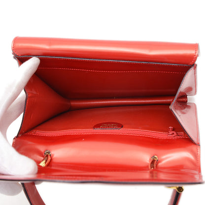ガンチーニ　ハンドバッグ カーフ レッド ハンドバッグ