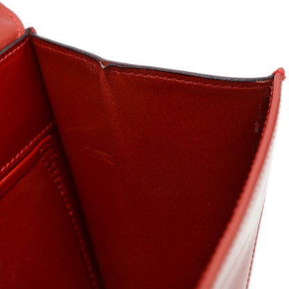 ガンチーニ　ハンドバッグ カーフ レッド ハンドバッグ