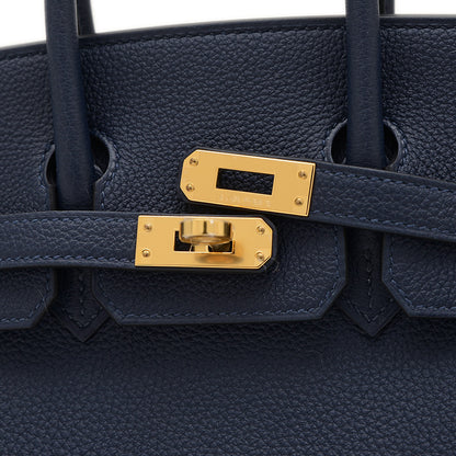 バーキン25 トゴ ブルーネイビー ゴールド金具 K刻印 ハンドバッグ