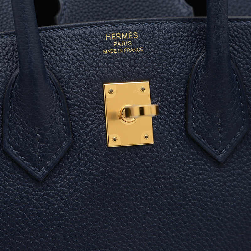 バーキン25 トゴ ブルーネイビー ゴールド金具 K刻印 ハンドバッグ