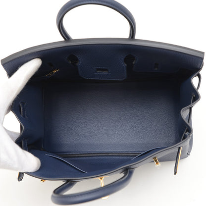 バーキン25 トゴ ブルーネイビー ゴールド金具 K刻印 ハンドバッグ