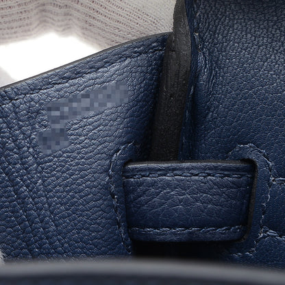 バーキン25 トゴ ブルーネイビー ゴールド金具 K刻印 ハンドバッグ