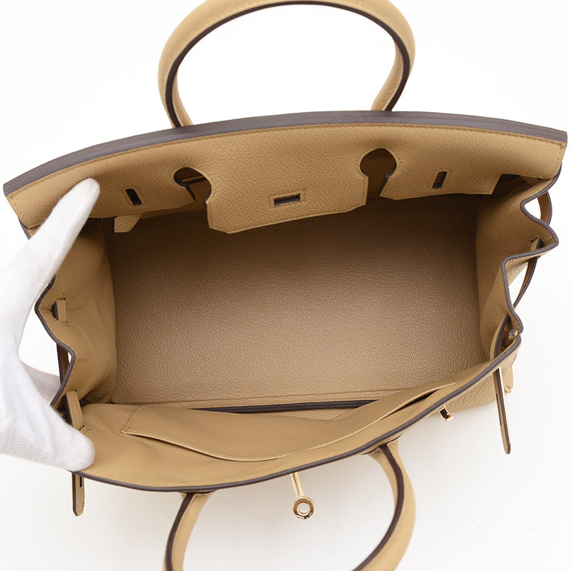 バーキン30 トゴ プシエール シャンパンゴールド金具 K刻印 ハンドバッグ