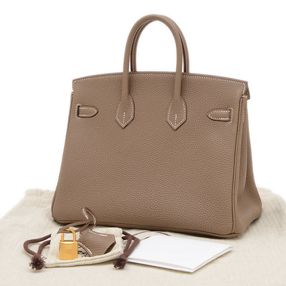 バーキン25 トゴ エトゥープ ゴールド金具 B刻印 ハンドバッグ