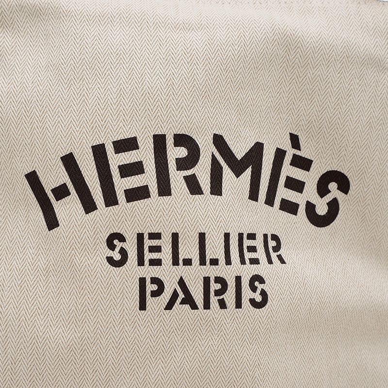 サックアリーヌMM トワルシェブロン/バレニア ナチュラル/ブラウン W刻印 ショルダーバッグ