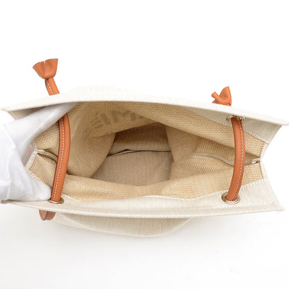 サックアリーヌMM トワルシェブロン/バレニア ナチュラル/ブラウン W刻印 ショルダーバッグ