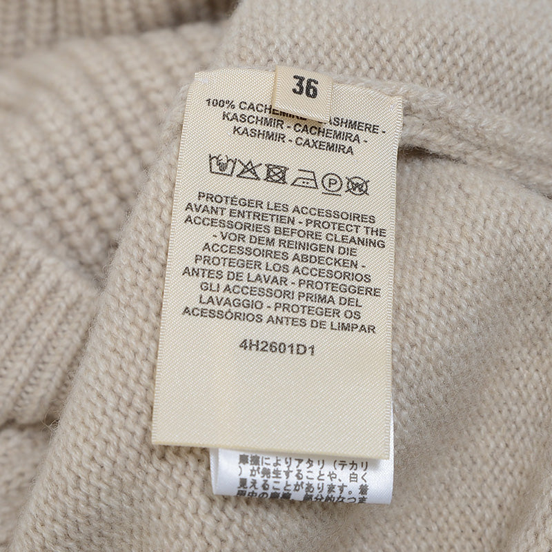 ニット カシミヤ ベージュ レディース 36サイズ セーター