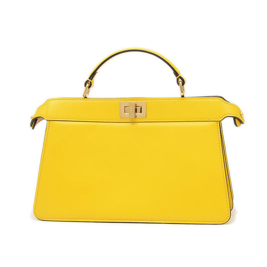 ピーカブー アイシーユー 2WAYバッグ レザー イーストイエロー 8BN323 ハンドバッグ