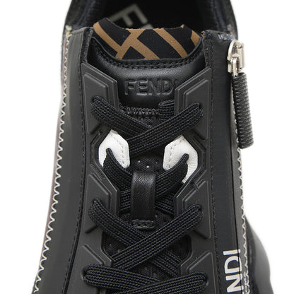 フロー スニーカー ナイロン/レザー ブラック/ブラウン メンズ 8サイズ スニーカー