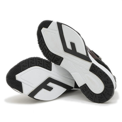 フロー スニーカー ナイロン/レザー ブラック/ブラウン メンズ 8サイズ スニーカー