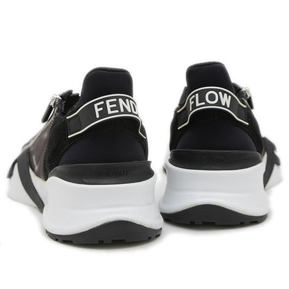 フロー スニーカー ナイロン/レザー ブラック/ブラウン メンズ 8サイズ スニーカー