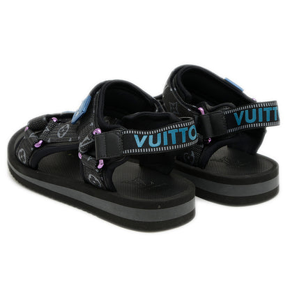 パナマライン サンダル ナイロン/ラバー ブラック モノグラム メンズ ７サイズ サンダル