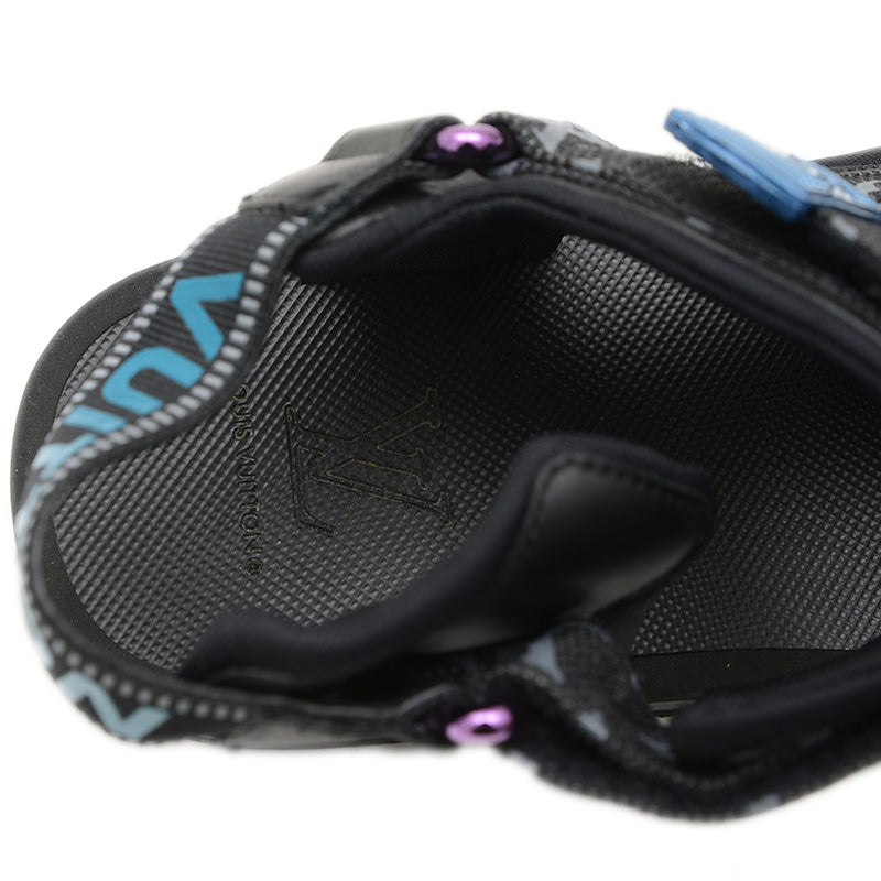 パナマライン サンダル ナイロン/ラバー ブラック モノグラム メンズ ７サイズ サンダル