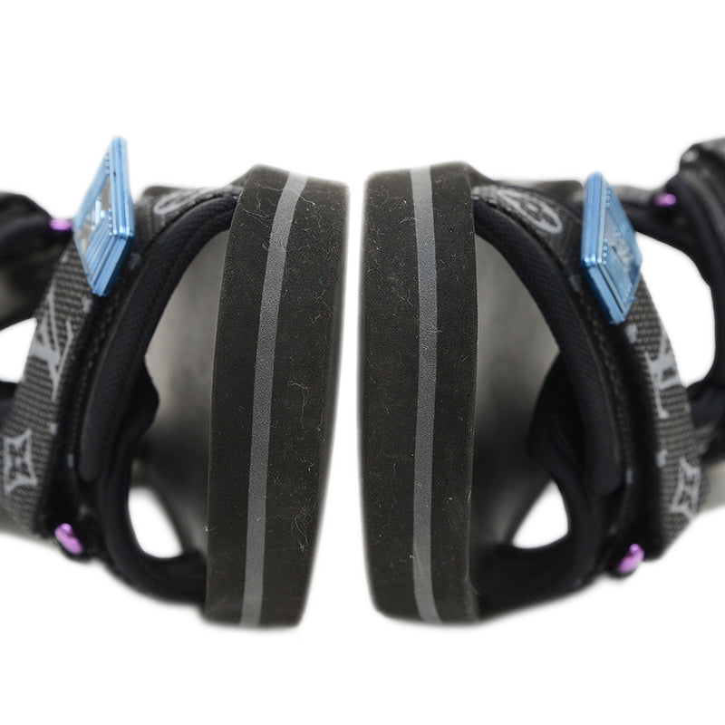 パナマライン サンダル ナイロン/ラバー ブラック モノグラム メンズ ７サイズ サンダル