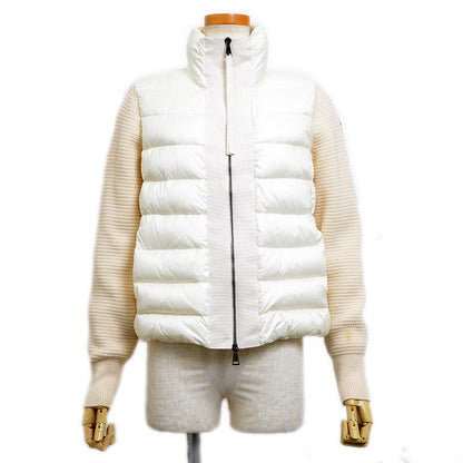 MAGLIONE TRICOT CARDIGAN ダウンジャケット ホワイト #XS ダウンジャケット