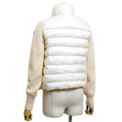 MAGLIONE TRICOT CARDIGAN ダウンジャケット ホワイト #XS ダウンジャケット