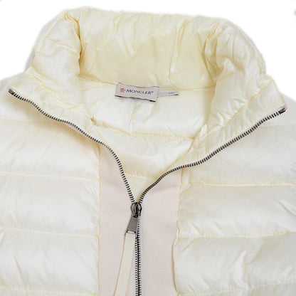 MAGLIONE TRICOT CARDIGAN ダウンジャケット ホワイト #XS ダウンジャケット