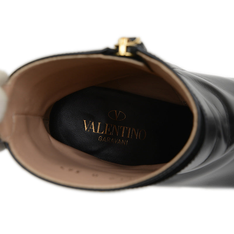 ショートブーツ レザー ブラック レディース 36.5サイズ ブーツ