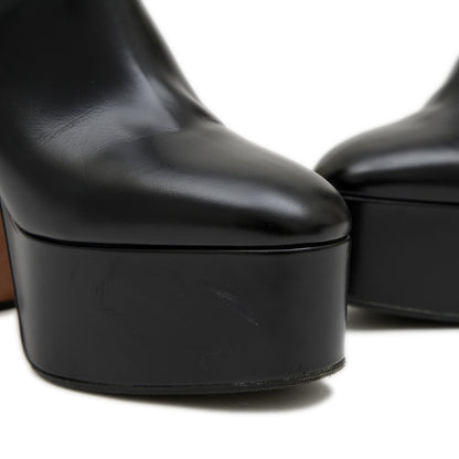 ショートブーツ レザー ブラック レディース 36.5サイズ ブーツ