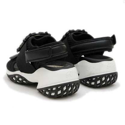 ヴィヴ ラン サンダル レザー/ナイロン ブラック レディース 36サイズ スニーカー