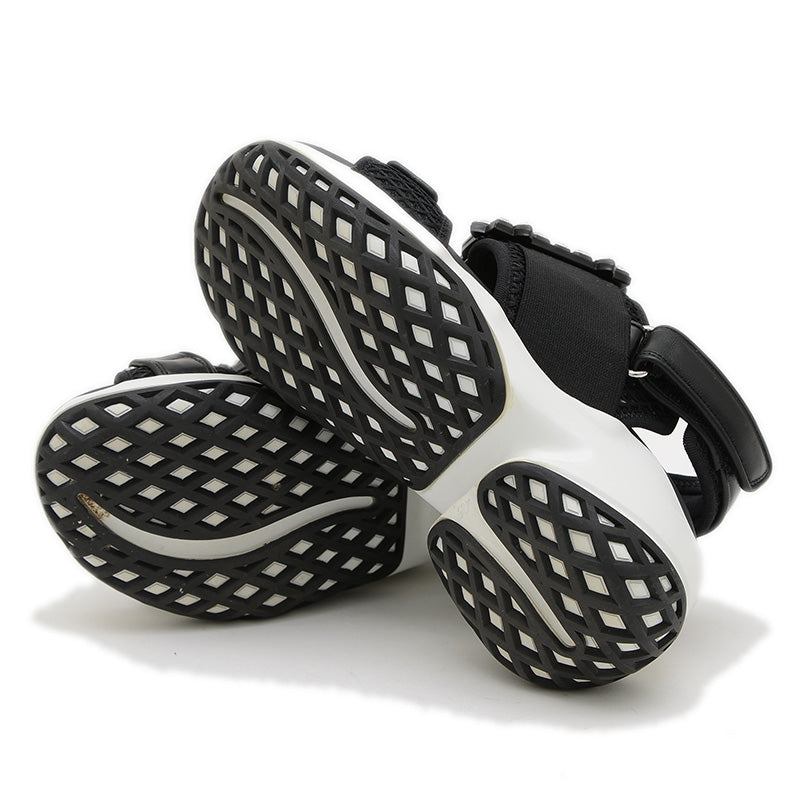 ヴィヴ ラン サンダル レザー/ナイロン ブラック レディース 36サイズ スニーカー