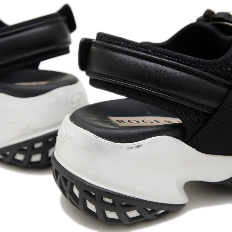 ヴィヴ ラン サンダル レザー/ナイロン ブラック レディース 36サイズ スニーカー