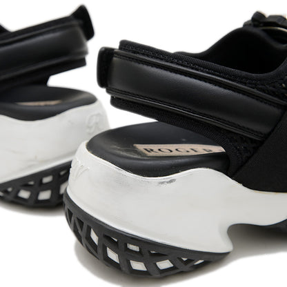 ヴィヴ ラン サンダル レザー/ナイロン ブラック レディース 36サイズ スニーカー