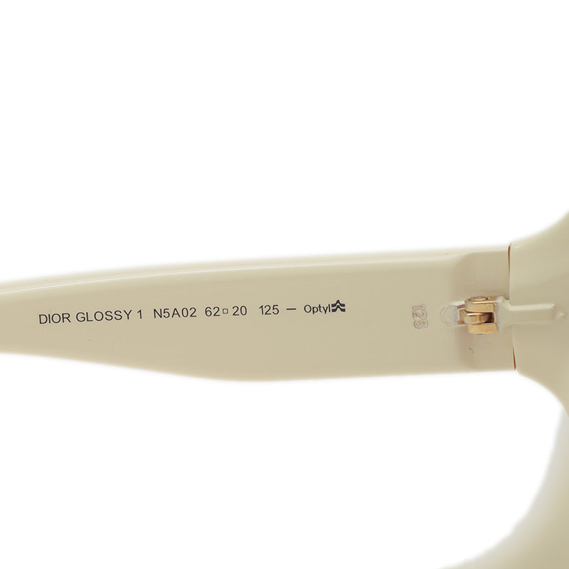 GLOSSY1 サングラス プラスチック ホワイト N5A02 サングラス