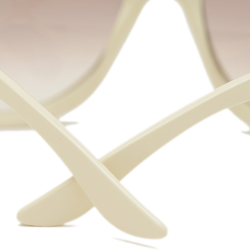 GLOSSY1 サングラス プラスチック ホワイト N5A02 サングラス