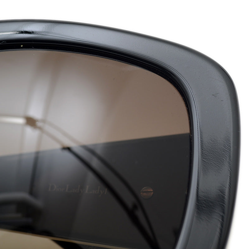 LadyLady1 サングラス プラスチック ブラック/アイボリー G4FHA サングラス