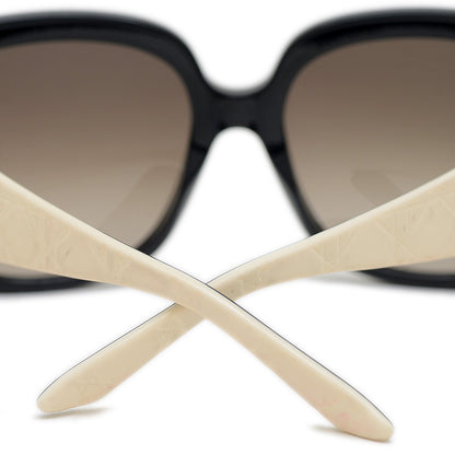 LadyLady1 サングラス プラスチック ブラック/アイボリー G4FHA サングラス