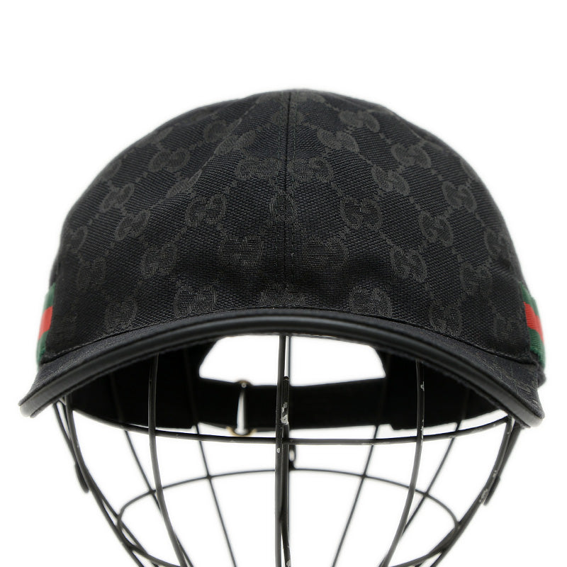 GGキャンバス ベースボールキャップ ポリエステル混 ブラック XLサイズ キャップ